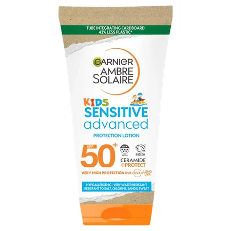 Garnier Ambre Solaire Sensitive Advanced SPF 50+ Kids Aurinkosuojavoide - 175 ml