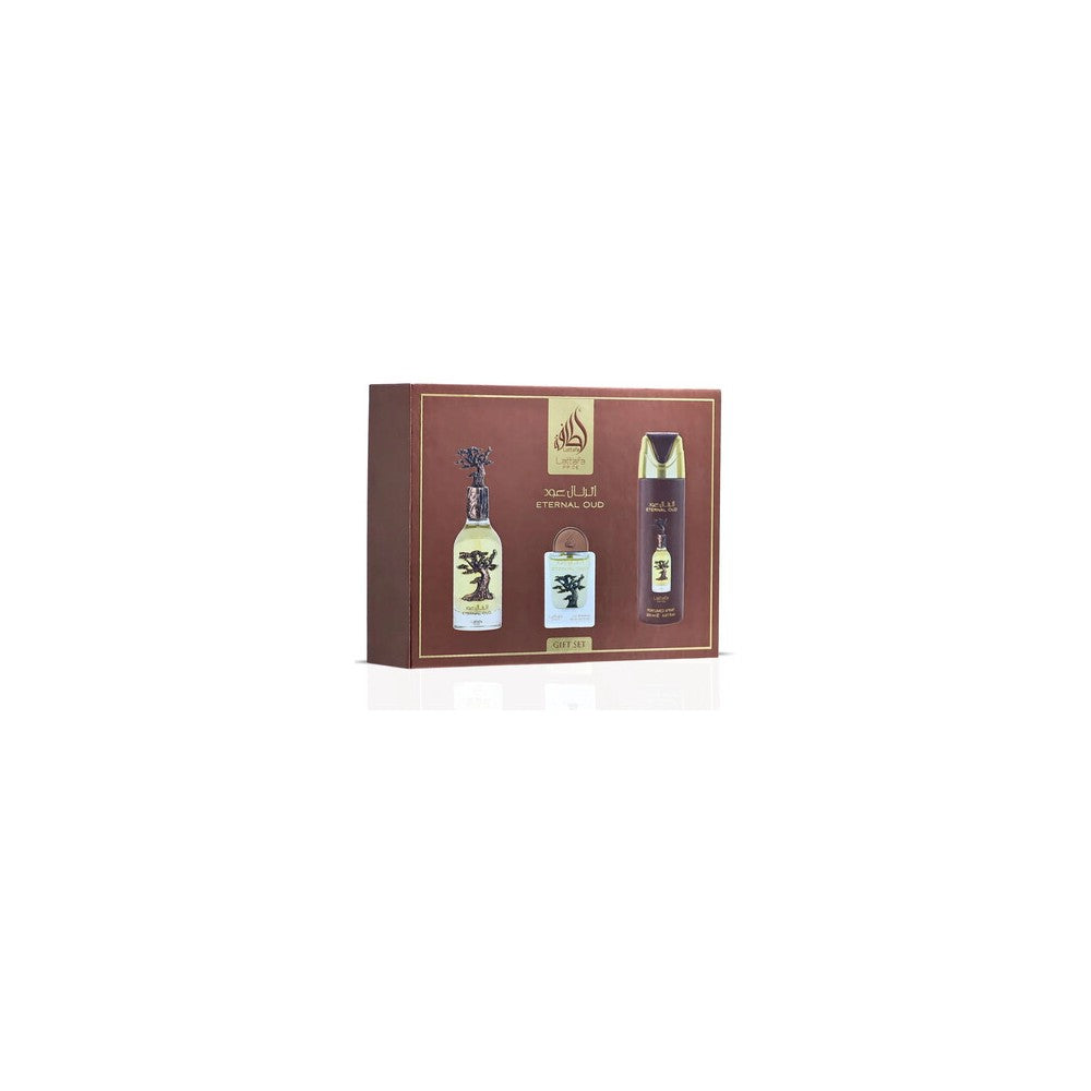 Lattafa Eternal Oud - EDP 100 ml + EDP 20 ml + deodoranttisuihke 200 ml