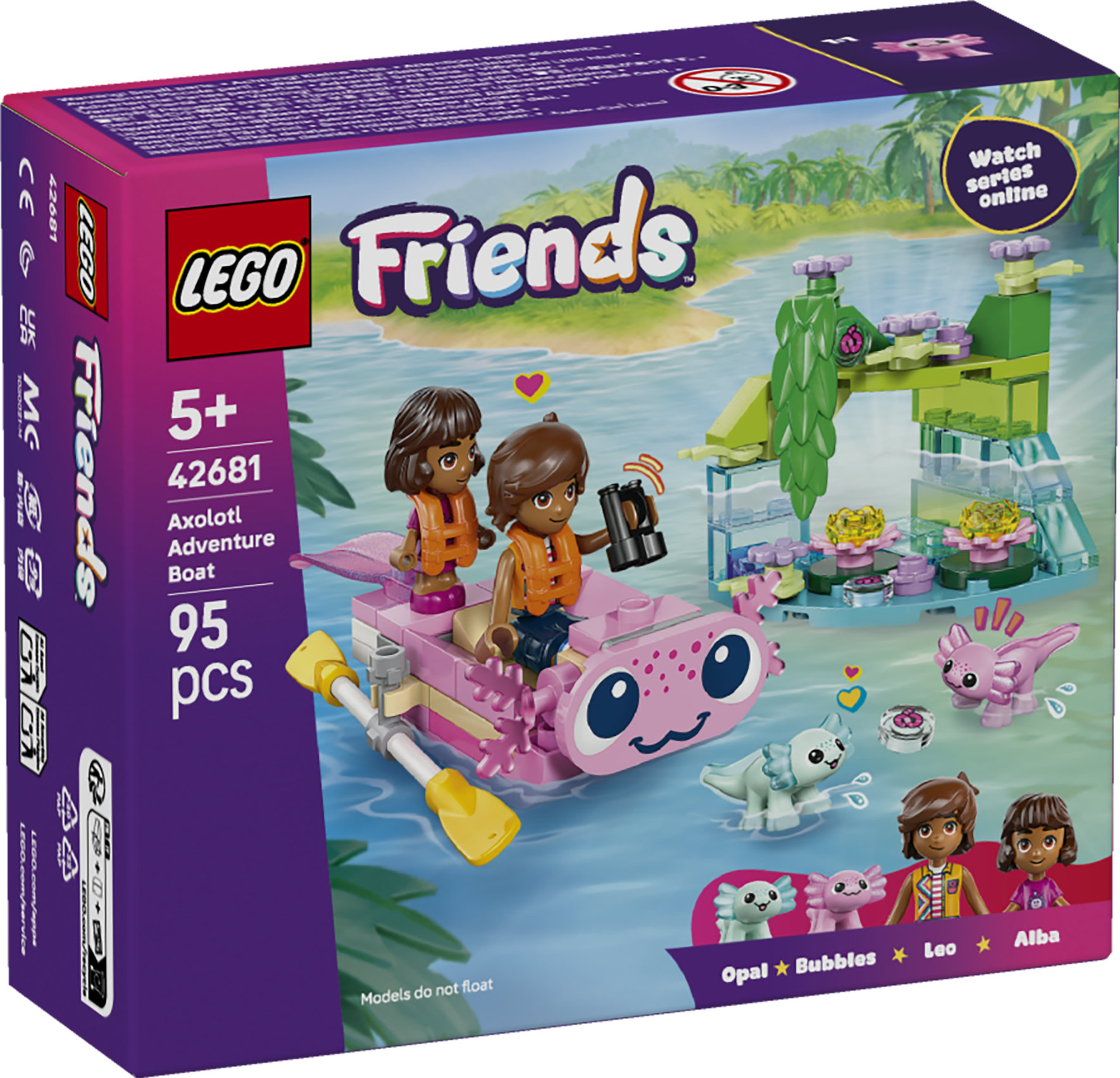 LEGO Friends 42681 Aksolotli-seikkailuvene