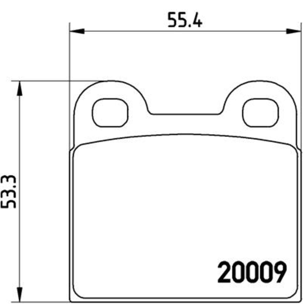 Jarrupalat, levyjarru BREMBO P 06 001