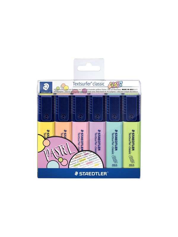Staedtler Korostuskynät Textsurf.cl.6kpl.lompakko