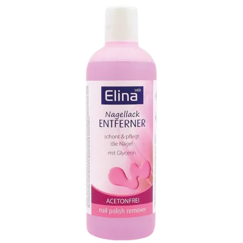 Elina Med Asetoniton Kynsilakanpoistoaine Glyseriinillä – 200 ml