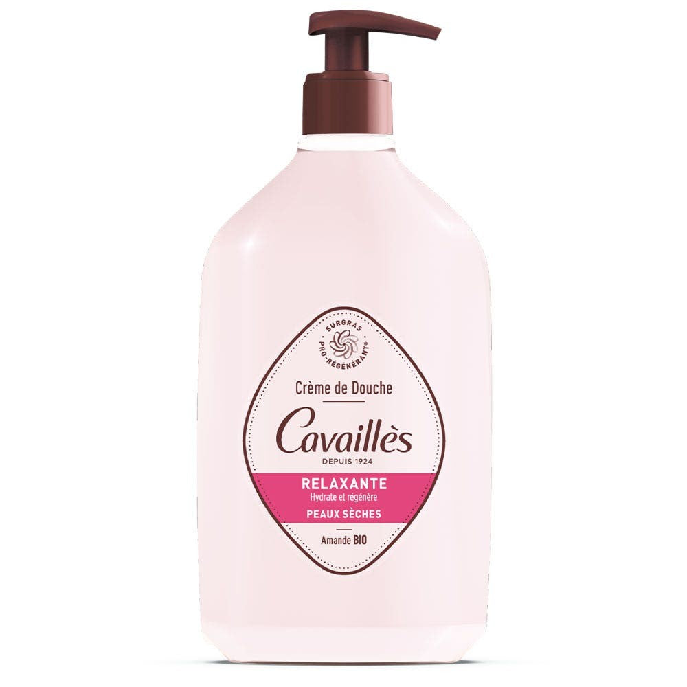 Cavaillès suihkuvoide - Rentouttava - Kuiva iho - Luomumanteli 750 ml
