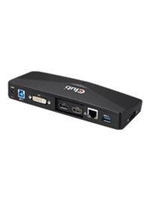 Club 3D 3.2 Gen1 USB-C 11-in-1 -telakka, Musta