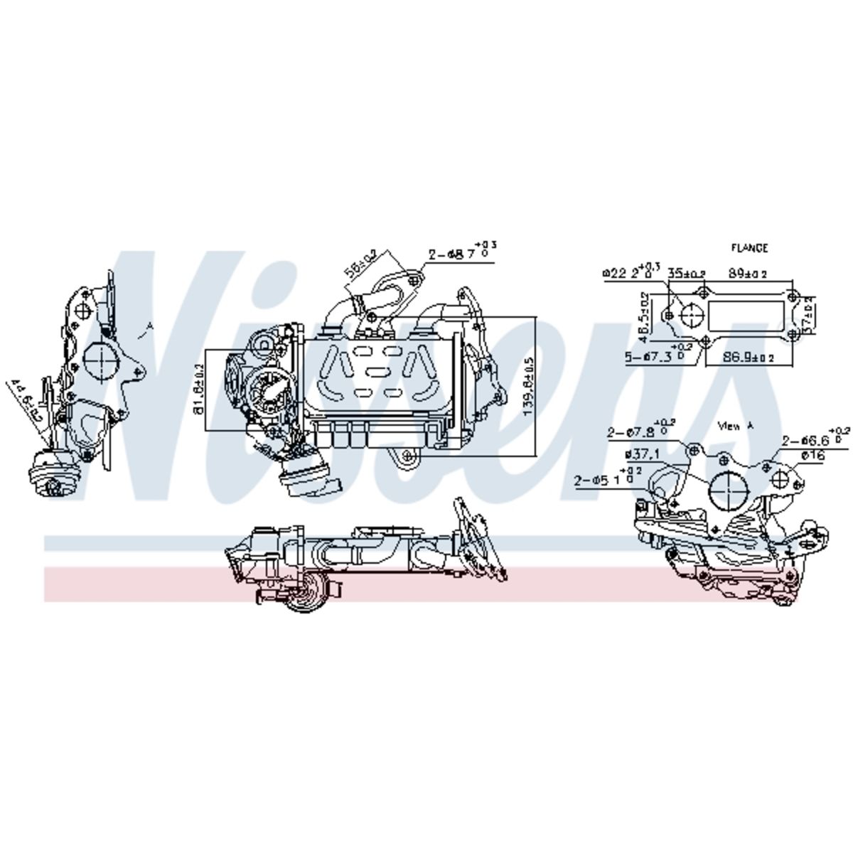 EGR-jäähdytin NISSENS 989478