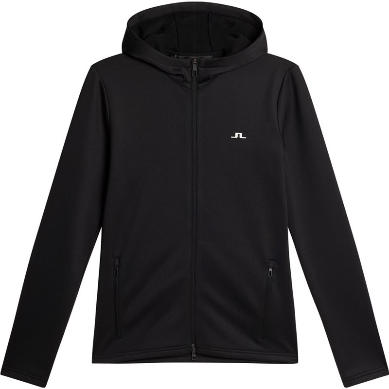 J.Lindeberg Aerialle Zip Hood Black - M