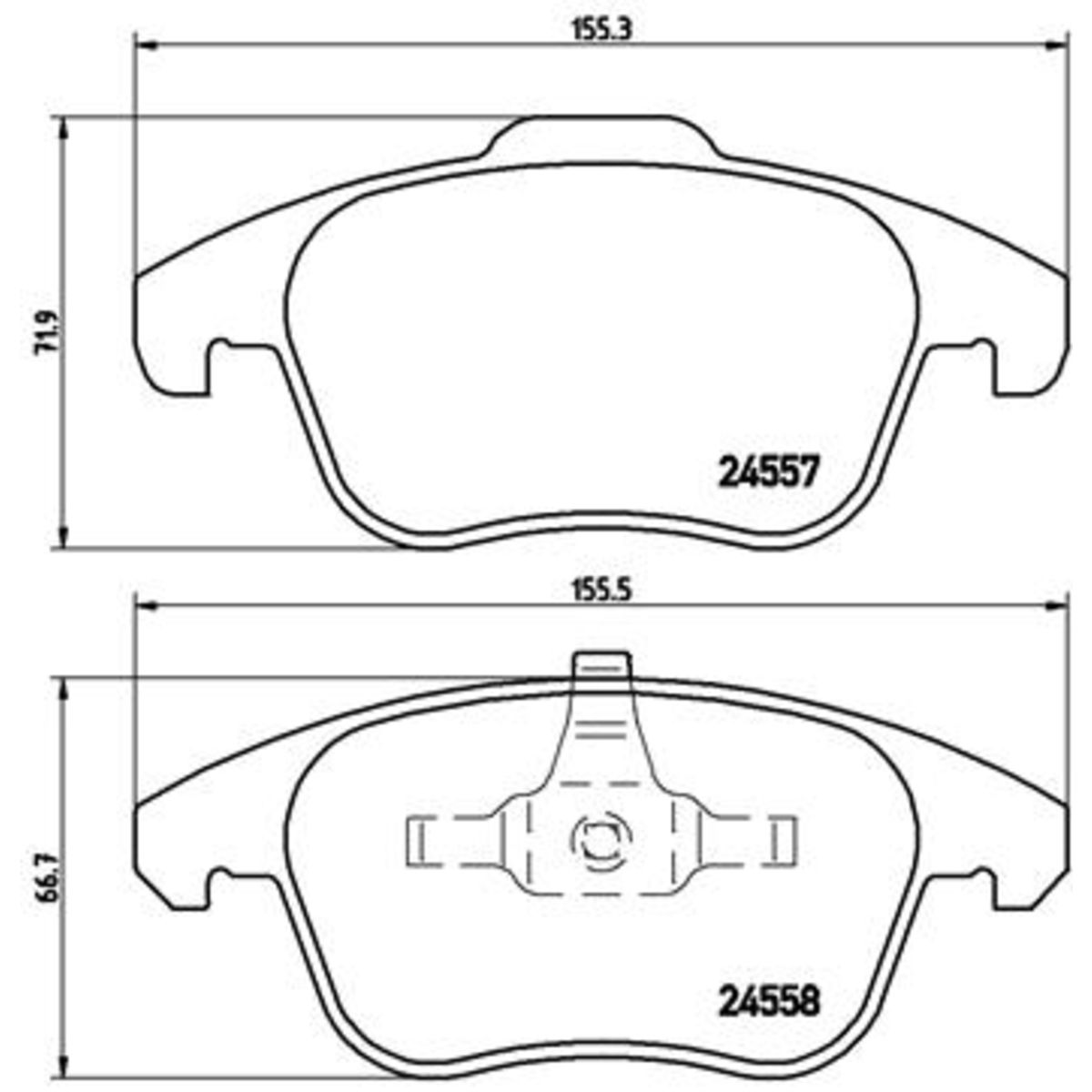 Jarrupalat, levyjarru BREMBO P 61 086