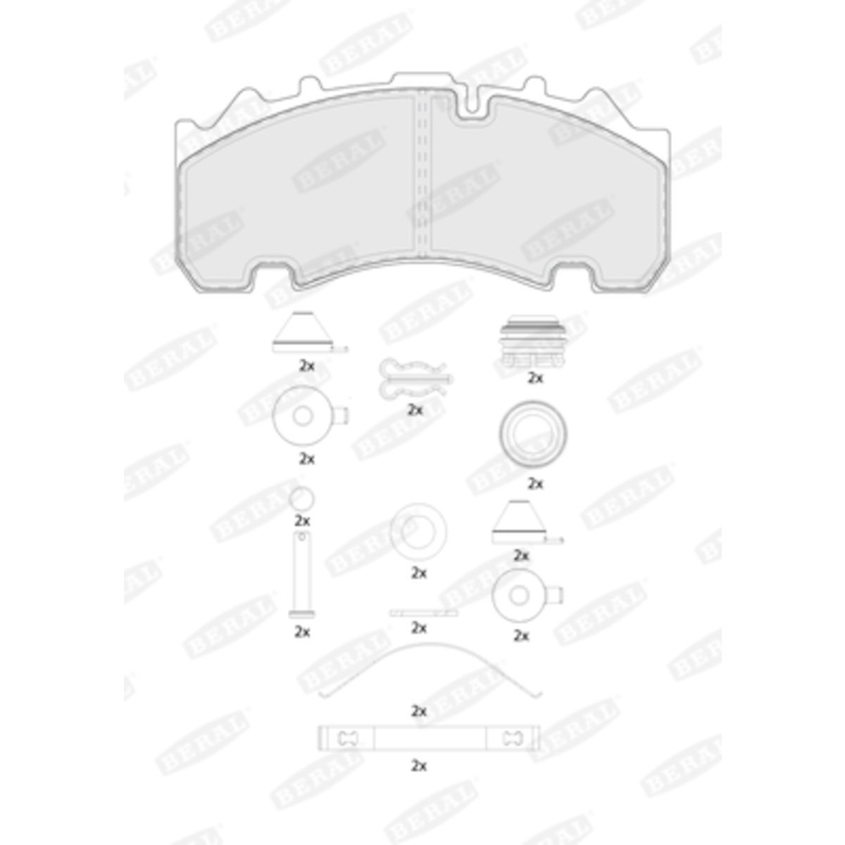 Jarrupalat, levyjarru BERAL BCV29265TK