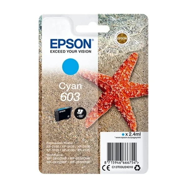 Epson Muste Syaani 603 2.4ml