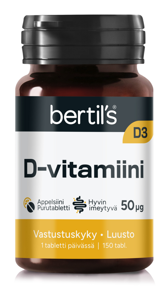 bertils D3-vitamiini 50 mikrog 150 tabl