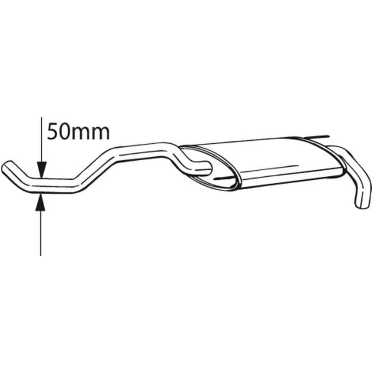 Takaäänenvaimentaja BOSAL 233-399