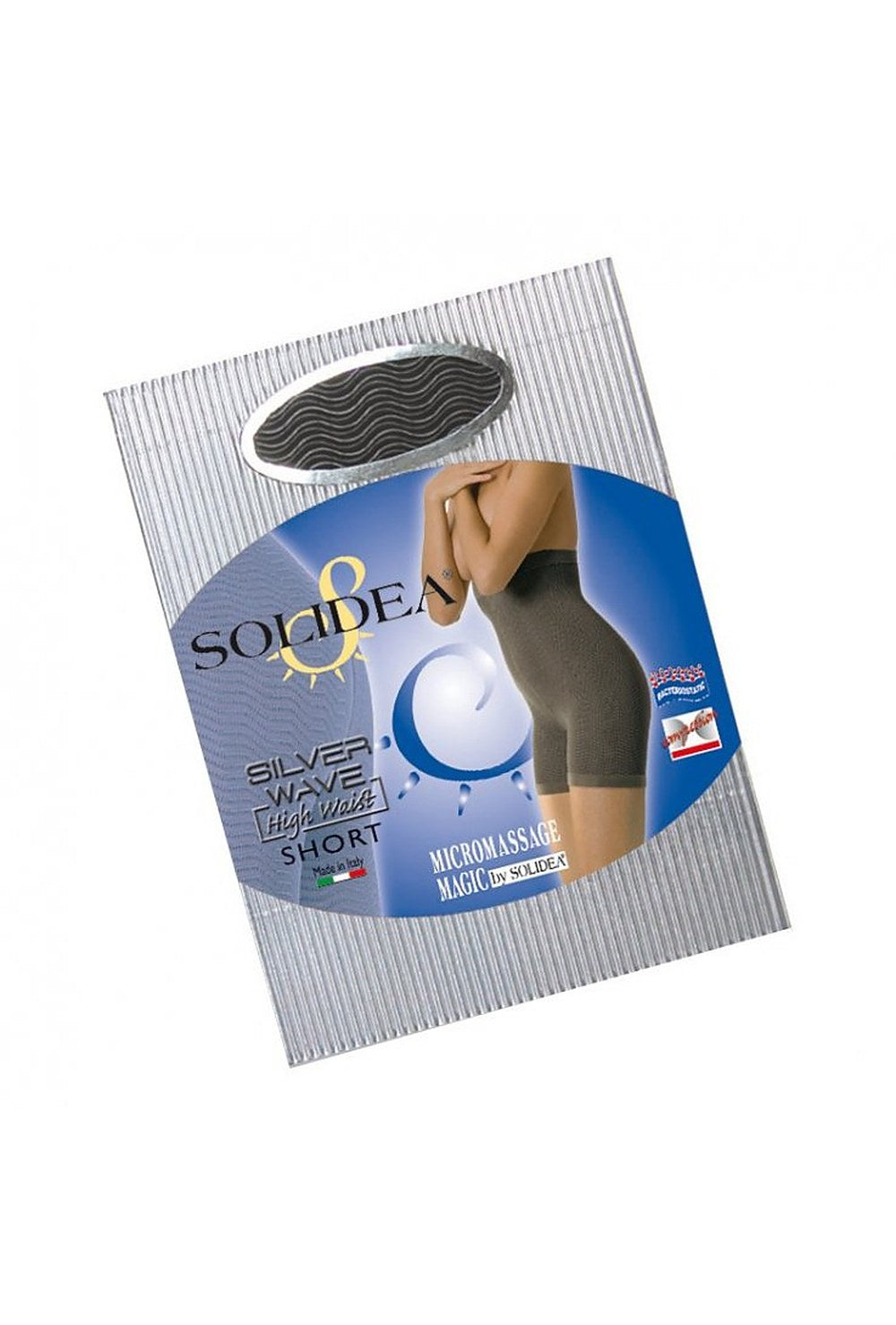 Solidea Silver Wave High Wave -shortsit, korkeavyötäröiset joustavat housut, 1S