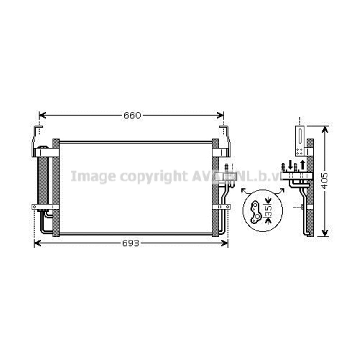 Lauhdutin, ilmastointilaite AVA COOLING SYSTEMS HY5092D