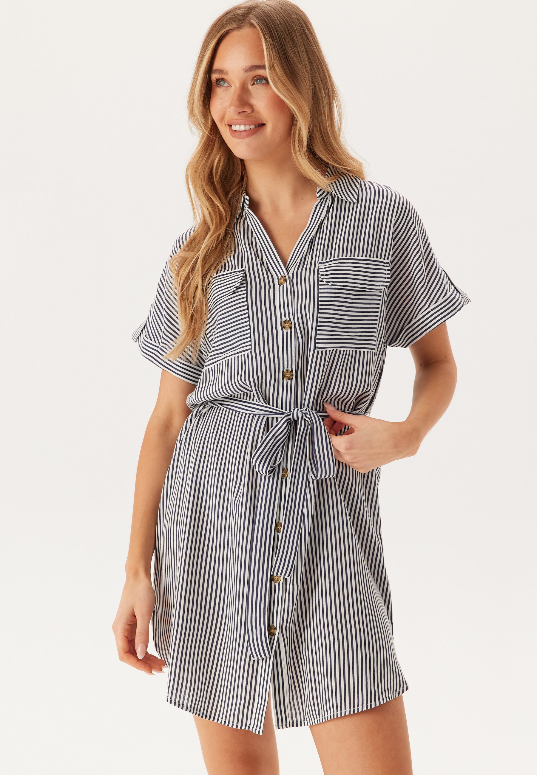 Vmbumpy Ss Short Shirt Dress