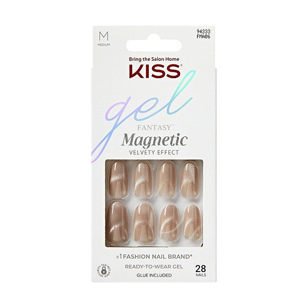 Kiss Unghie In Gel Fantasy Magnetic Drama 28 pezzi — Unghie in gel
