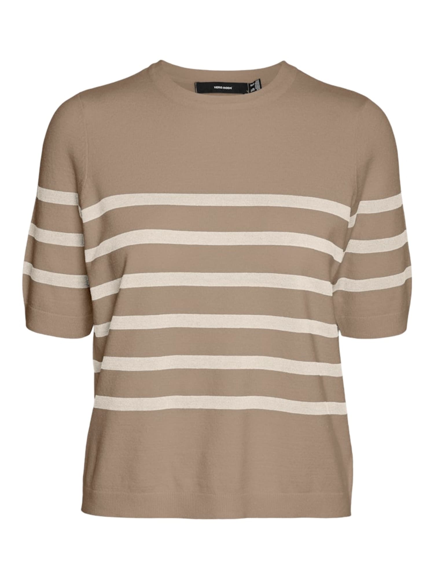VERO MODA Neulepaita 'VMSaba' kameli / valkoinen