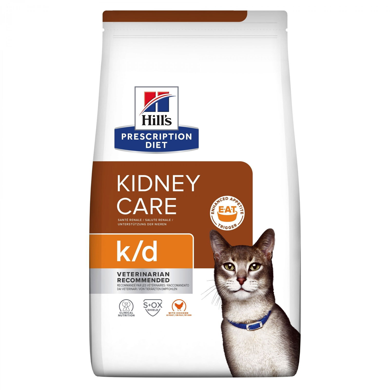 Hill's PRESCRIPTION DIET Feline k/d Kidney Care Kuiva kissanruoka Kana 3 kg