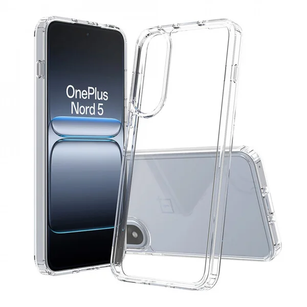 Screenor Bumper, OnePlus Nord 5 -suojakuori, läpinäkyvä