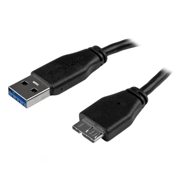 StarTech USB 3.2 Gen 1 USB-A – Micro USB -kaapeli, 0,15 m, musta