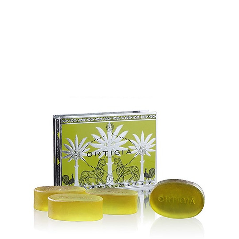 Ortigia Sisilian lime-glyseriinisaippuasarja 4 x 100 g