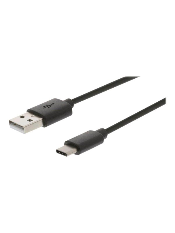 Nedis USB kaapeli | USB 2.0 | USB-A Uros | USB-CTM Uros | 15 W | 480 Mbps | Niklattu | 1.00 m | Pyöreä | PVC | Musta | Laatikko
