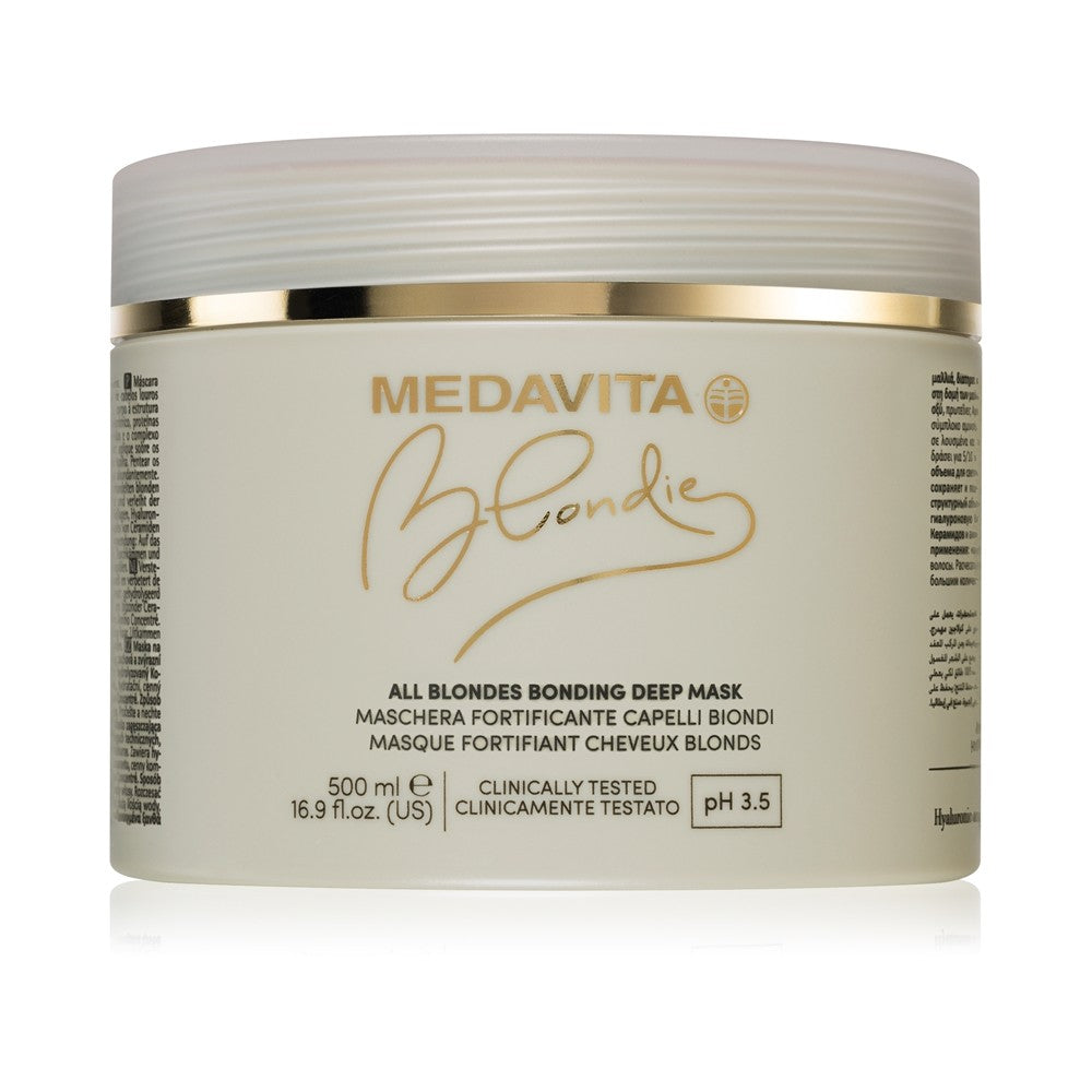 Medavita Blondie Kaikki blondit maschera Vahvistaja värjätyille hiuksille 500 ml