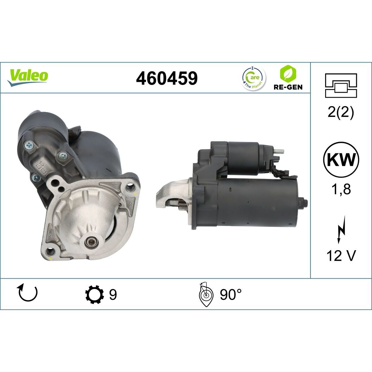 Käynnistysmoottori VALEO 460459