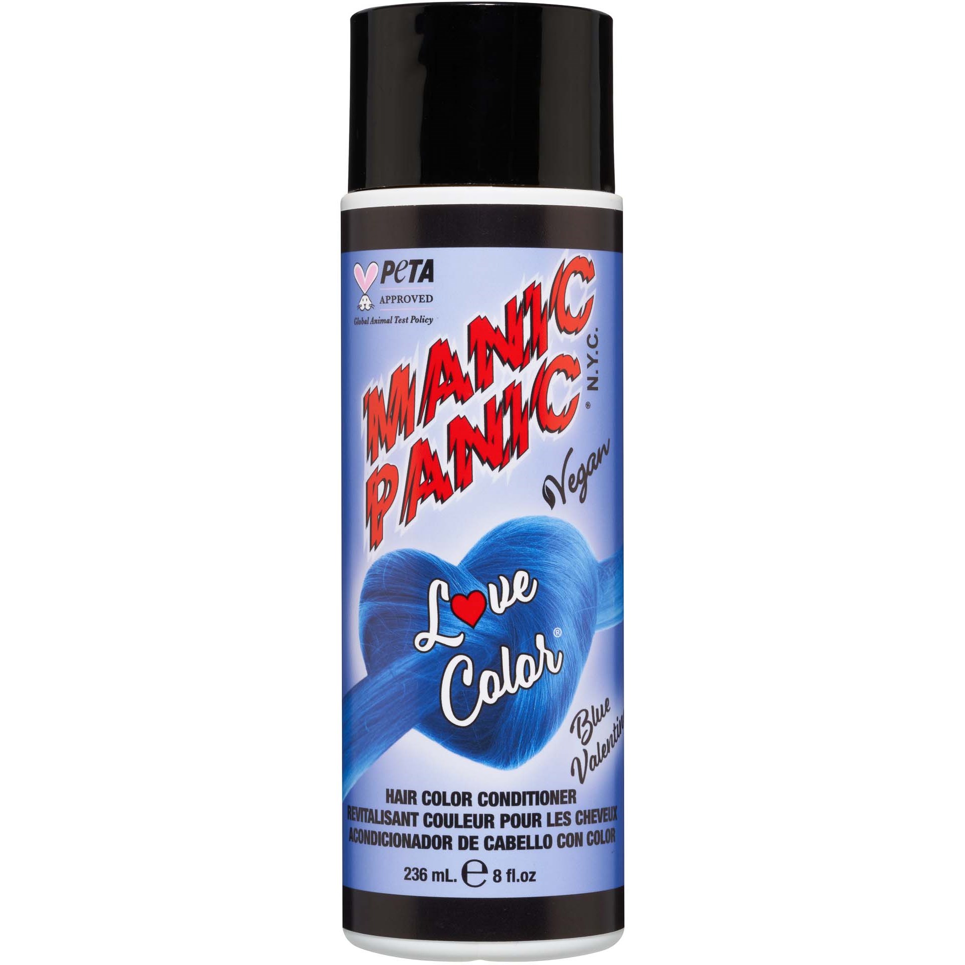 Manic Panic Love Color® Hair Color Depositing Conditioner Blue Valentine 236ml