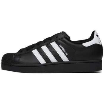 ADIDAS ORIGINALS Matalavartiset tennarit 'Superstar II' musta / valkoinen