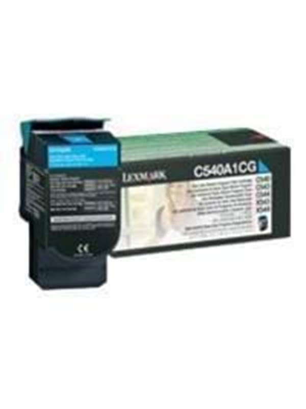 Lexmark Värikasetti cyan 1.000 siva return C540A1CG Vastaa: N/A
