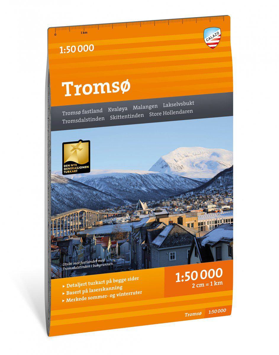 Calazo Tromsø 1:50 000 retkeilykartta