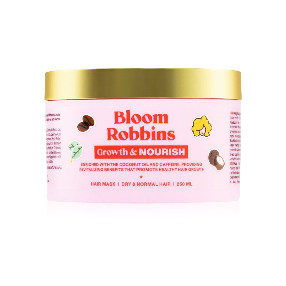 Bloom Robbins Kasvu & Ravitse maschera hoitaville hiuksille kaikille hiustyypeille 250 ml