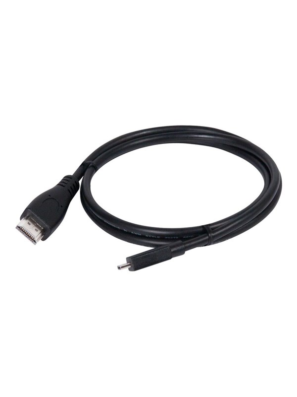 CLUB 3D CAC-1351 Micro-HDMI to HDMI 2.0 -kaapeli, jossa Ethernet, 1 m, musta