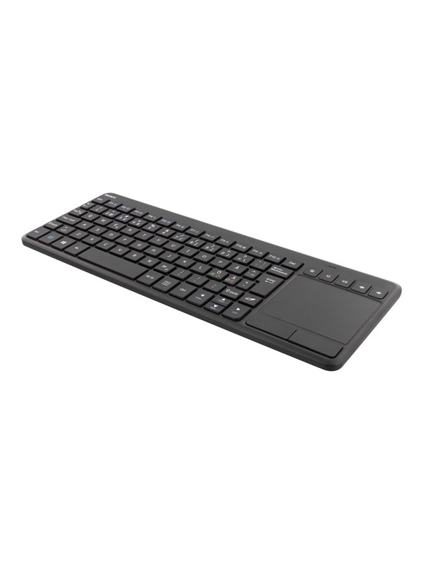 Deltaco Wireless mini Näppäimistö with Touchpad Nordic Musta - Näppäimistö - Pohjoismainen - Musta