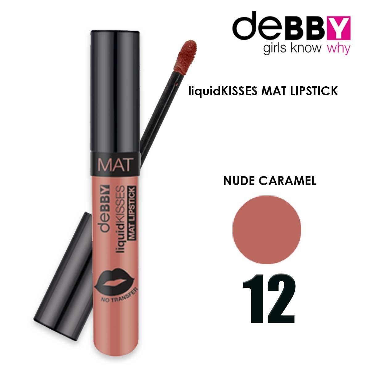 Debby nestemäinen kisses matta huulipuna 12
