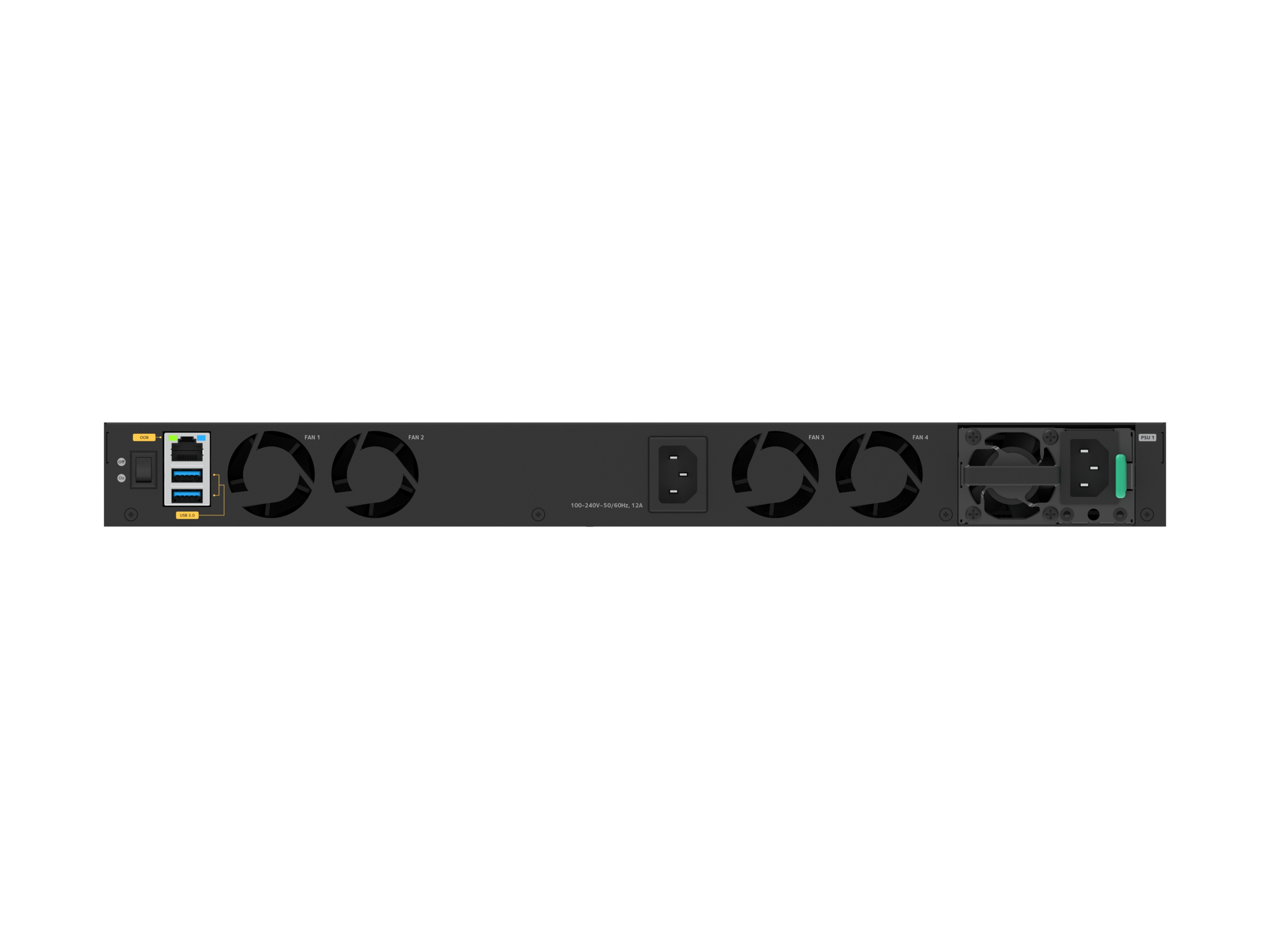 Netgear M4350-24x4v Hallittu L3 10g Ethernet (100/1000/10000) Power Over Ethernet -tuki 1u Musta