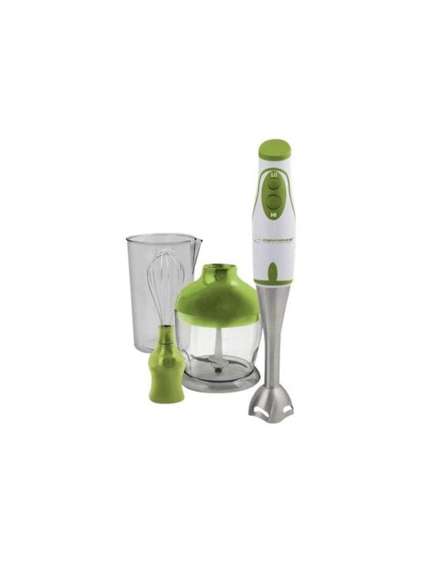 Esperanza EKM003G, Upotettava sekoitin, 0,75 L, 450 W, Vihreä, Valkoinen