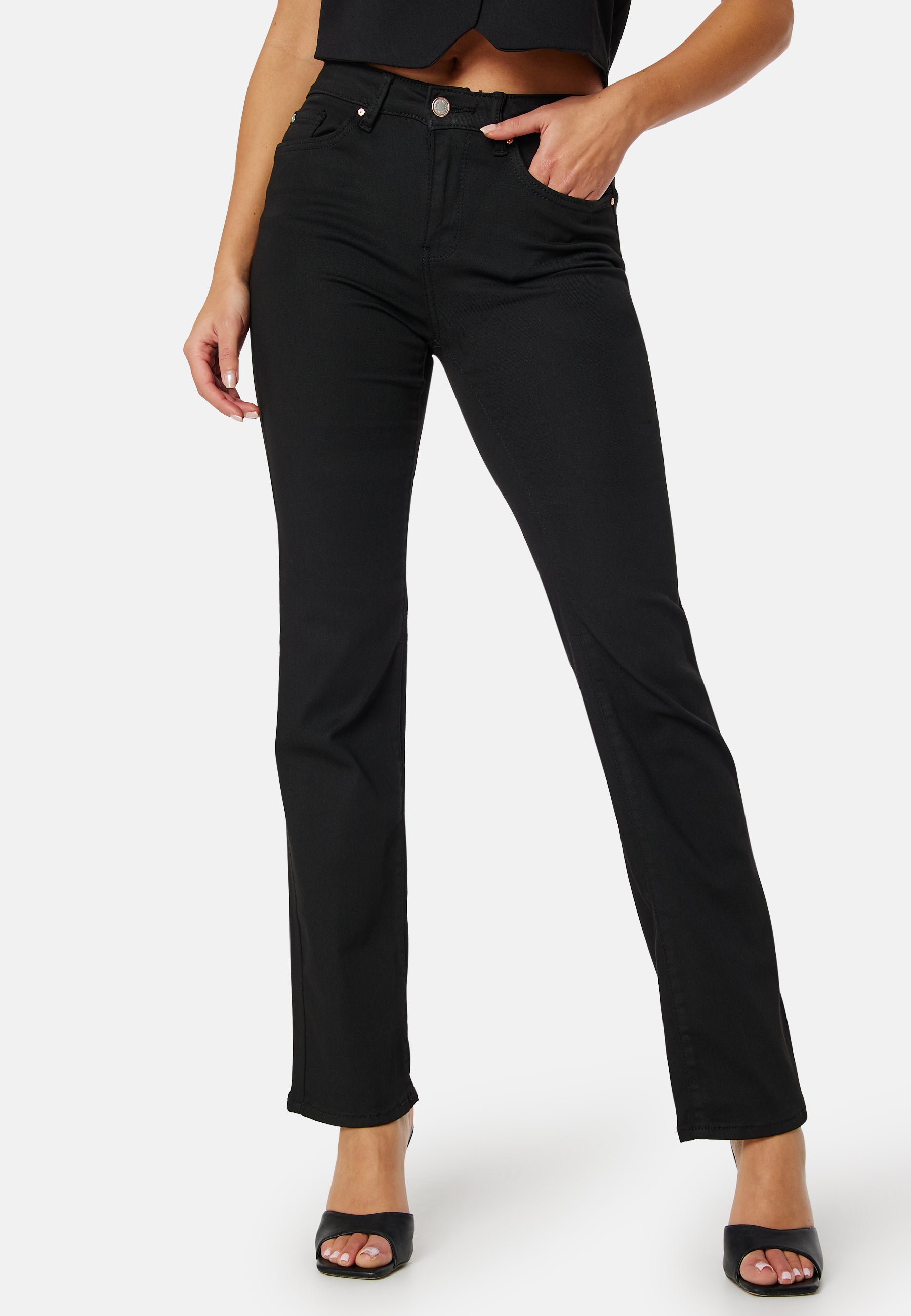 VERO MODA Farkut 'VMFLASH' musta denim