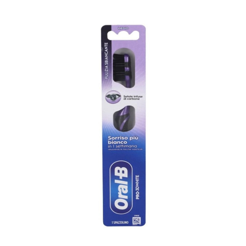 Oral-B Hammasharja Pro 3D Valkoinen Hiili Keskikova