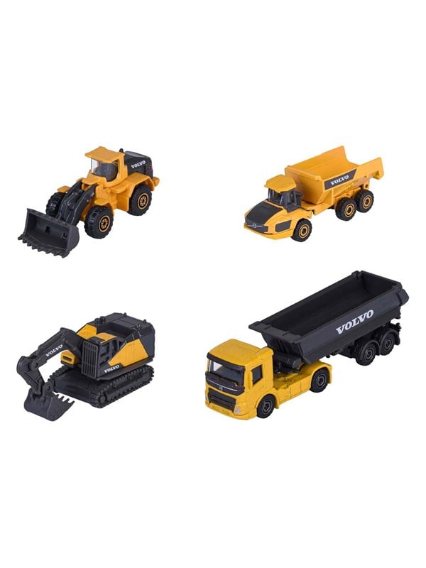 Majorette Volvo Construction 4-osainen lahjapakkaus