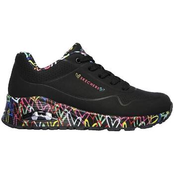 SKECHERS Matalavartiset tennarit 'Loving Love' sininen / keltainen / vaaleanpunainen / musta