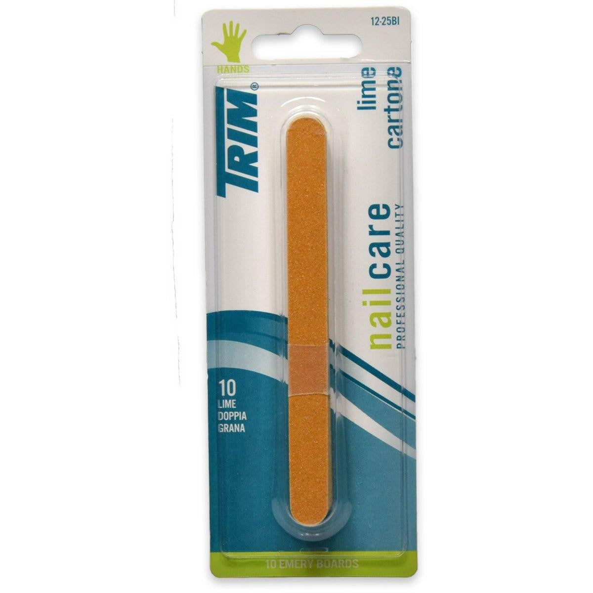 Trim Lima Cartone 12 cm 10 pezzi — Lima per unghie