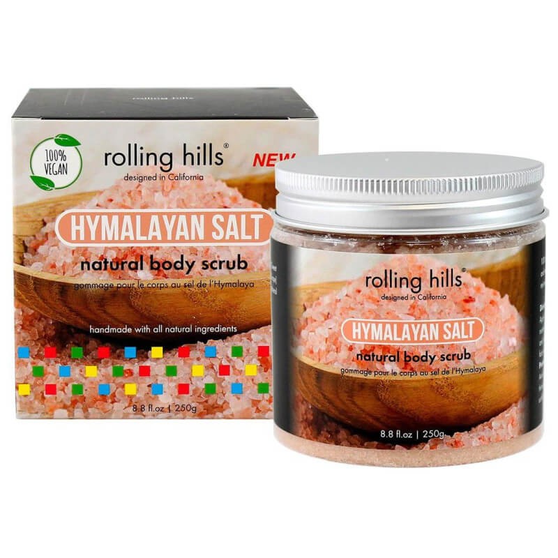 Rolling Hills Himalajan suola eliminoi epäpuhtauksia vartalokuorinta 250g