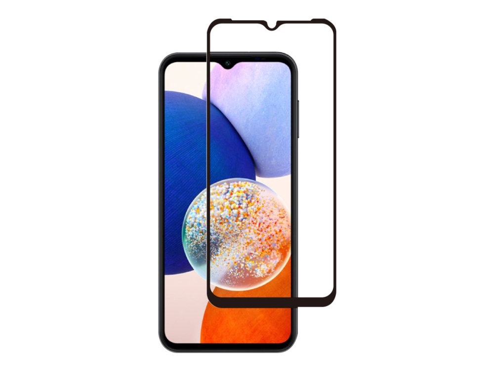 Screenor Samsung Galaxy A14 4G / A14 5G Full Cover -suojalasi, kirkas