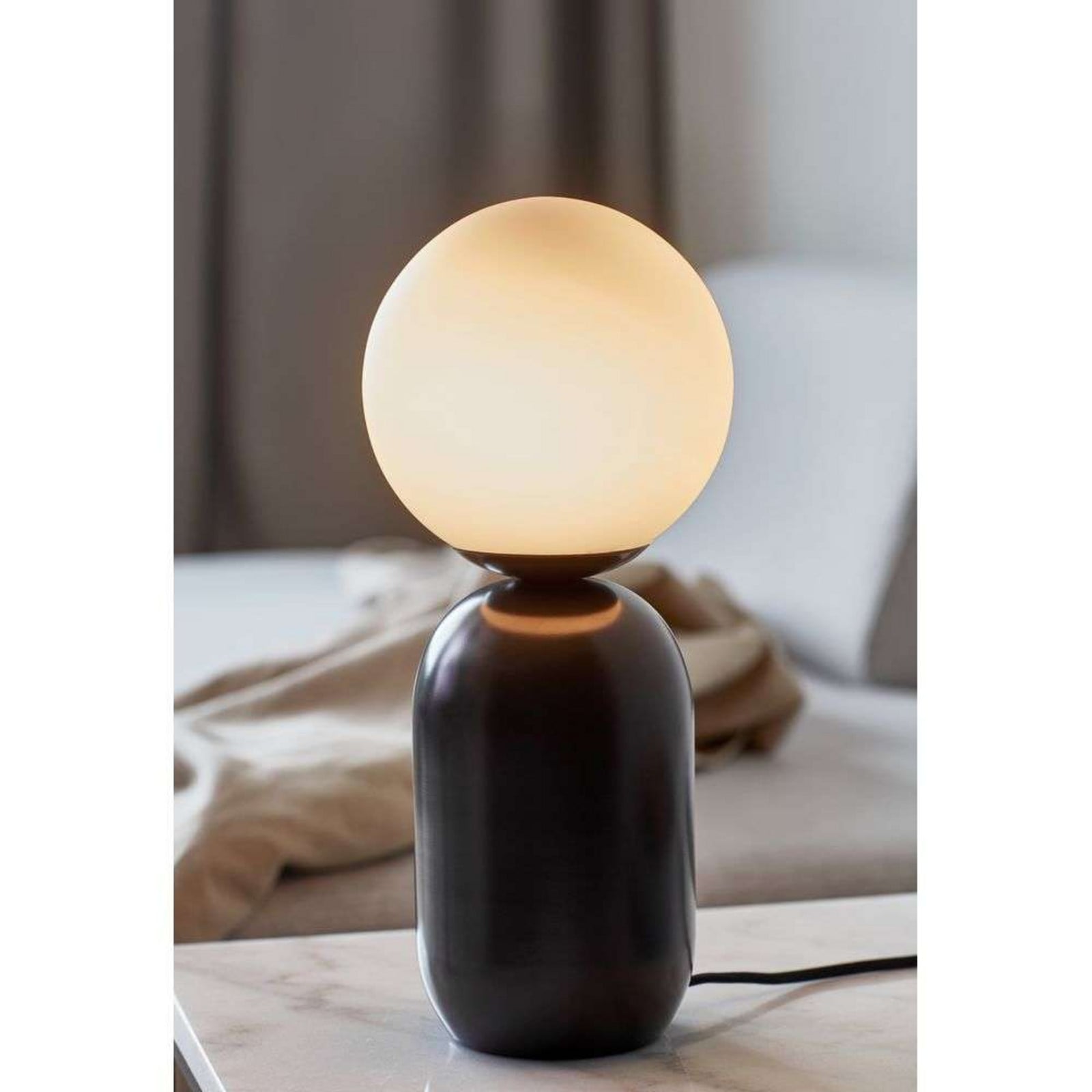 Notti Pöytävalaisin Black/Mokka - Nordlux - Olohuone - Metalli