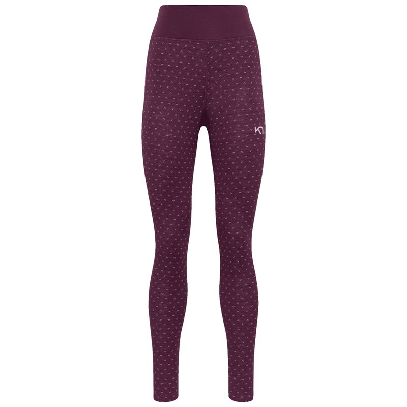 Kari Traa Vilma High Waist Pants Wine - L