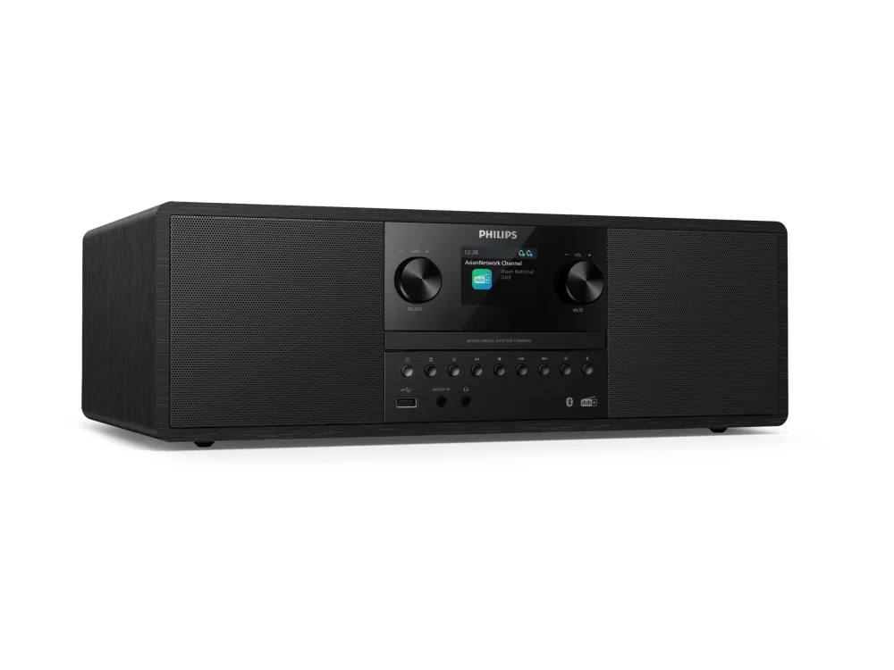 Philips TAM6500/10, Kodin mikroaudiojärjestelmä, Musta, Kiina, 50 W, Koko alue, 7,6 cm