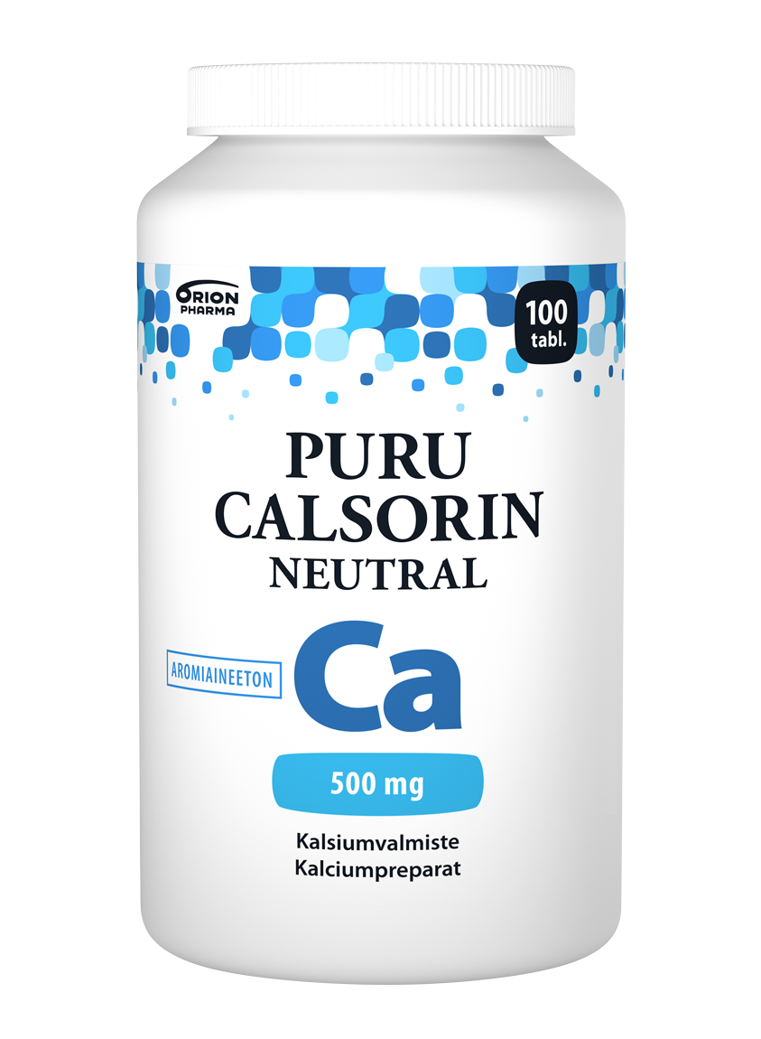 Puru Calsorin Neutral 500 mg 100 purutabl