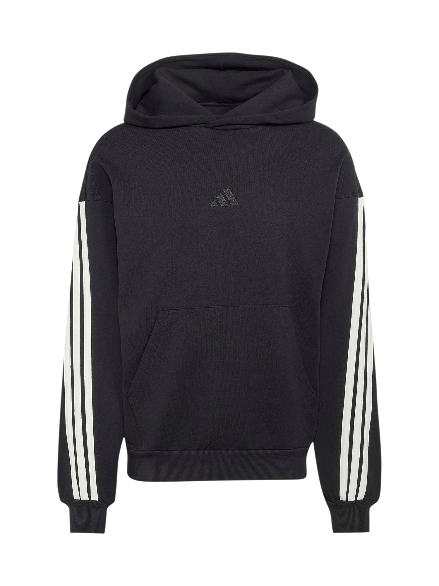 ADIDAS SPORTSWEAR Urheilullinen collegepaita 'Kit 3-Stripes' musta / valkoinen