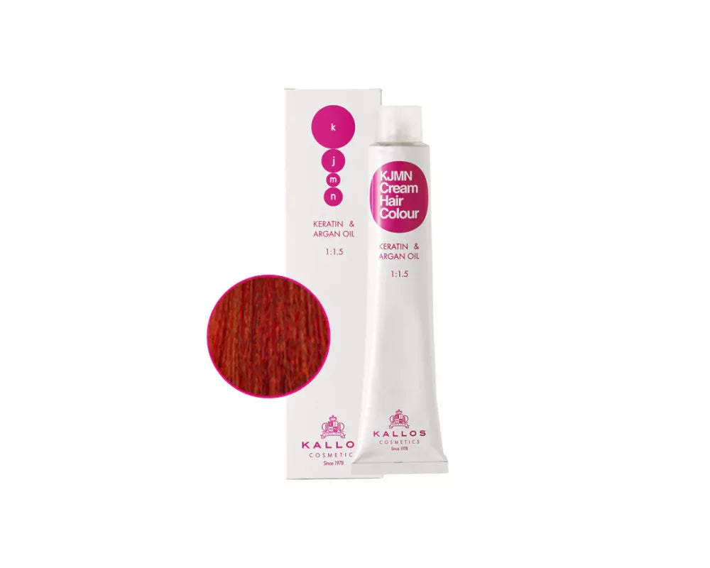 KJMN Hiusten värjäysvoide Keratiini ja Argan Oil 100 ml 8,34I Intense Copper Red